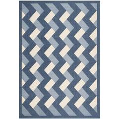COURTYARD, NAVY / BEIGE, 5'-3" X 7'-7", Area Rug, CY7430-258A3-5