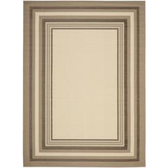 COURTYARD, BEIGE / DARK BEIG, 8' X 11', Area Rug, CY7896-79A7-8