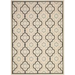 COURTYARD, BEIGE / BLACK, 8' X 11', Area Rug, CY7938-256A18-8