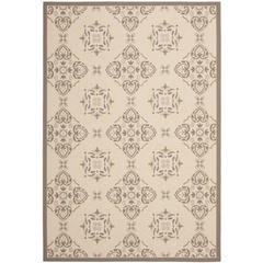 COURTYARD, BEIGE / DARK BEIG, 4' X 5'-7", Area Rug, CY7978-79A21-4