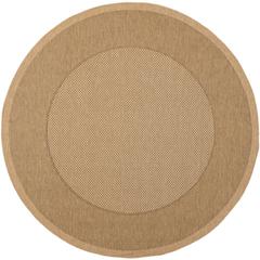 COURTYARD, NATURAL / GOLD, 5'-3" X 5'-3" Round, Area Rug, CY7987-39A5-5R