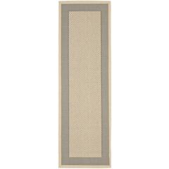 COURTYARD, GREY / CREAM, 2'-3" X 10', Area Rug, CY7987-65A5-210