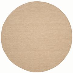 COURTYARD, NATURAL / CREAM, 6'-7" X 6'-7" Round, Area Rug, CY8022-03012-7R