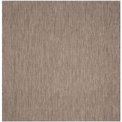COURTYARD, BROWN / BEIGE, 6'-7" X 6'-7" Square, Area Rug, CY8022-36321-7SQ