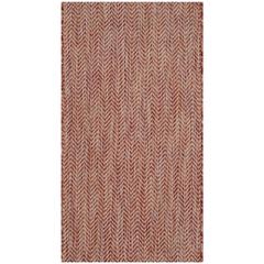 COURTYARD, RED / BEIGE, 2' X 3'-7", Area Rug, CY8022-36521-2