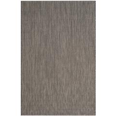 COURTYARD, BLACK / BEIGE, 4' X 5'-7", Area Rug, CY8022-36621-4