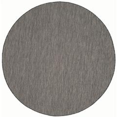 COURTYARD, BLACK / BEIGE, 6'-7" X 6'-7" Round, Area Rug, CY8022-36621-7R