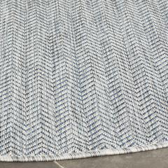 COURTYARD, GREY / NAVY, 5'-3" X 5'-3" Round, Area Rug, CY8022-36812-5R