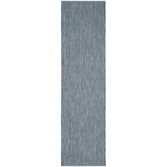 COURTYARD, NAVY / GREY, 2'-3" X 8', Area Rug, CY8022-36821-28