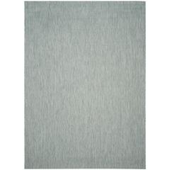 COURTYARD, AQUA / GREY, 8' X 11', Area Rug, CY8022-37121-8