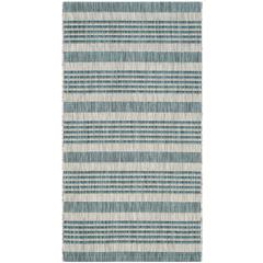 COURTYARD, GREY / BLUE, 2'-7" X 5', Area Rug, CY8062-37212-3