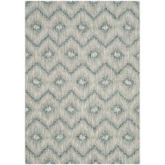 COURTYARD, GREY / BLUE, 4' X 5'-7", Area Rug, CY8463-37212-4