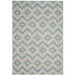 COURTYARD, GREY / BLUE, 5'-3" X 7'-7", Area Rug, CY8463-37212-5