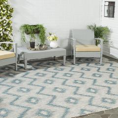 COURTYARD, GREY / BLUE, 8' X 11', Area Rug, CY8463-37212-8
