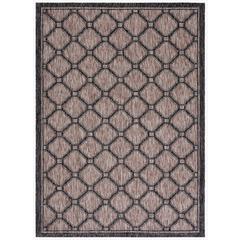 COURTYARD, NATURAL / BLACK, 5'-3" X 7'-7", Area Rug, CY8471-37312-5