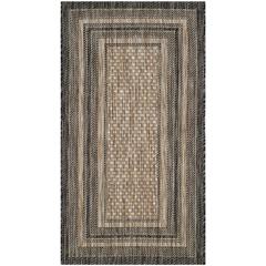 COURTYARD, NATURAL / BLACK, 2' X 3'-7", Area Rug, CY8475-37312-2