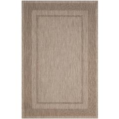 COURTYARD, BEIGE / BROWN, 4' X 5'-7", Area Rug, CY8477-36312-4