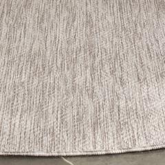 COURTYARD, BEIGE / BEIGE, 5'-3" X 5'-3" Round, Area Rug