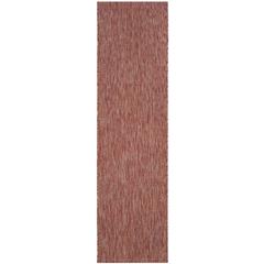 COURTYARD, RED / RED, 2'-3" X 8', Area Rug, CY8520-36522-28