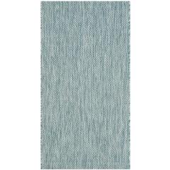 COURTYARD, AQUA / AQUA, 2' X 3'-7", Area Rug, CY8520-37122-2