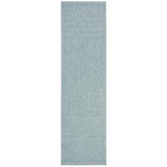 COURTYARD, AQUA / AQUA, 2'-3" X 8', Area Rug, CY8520-37122-28