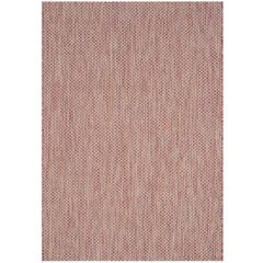 COURTYARD, RED / BEIGE, 4' X 5'-7", Area Rug, CY8521-36521-4