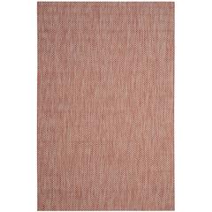 COURTYARD, RED / BEIGE, 5'-3" X 7'-7", Area Rug, CY8521-36521-5