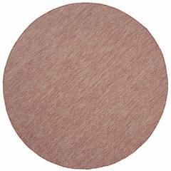 COURTYARD, RED / BEIGE, 6'-7" X 6'-7" Round, Area Rug, CY8521-36521-7R