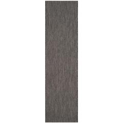 COURTYARD, BLACK / BEIGE, 2'-3" X 8', Area Rug, CY8521-36621-28