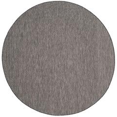 COURTYARD, BLACK / BEIGE, 6'-7" X 6'-7" Round, Area Rug, CY8521-36621-7R