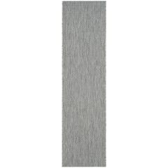 COURTYARD, GREY / NAVY, 2'-3" X 8', Area Rug, CY8521-36812-28