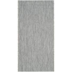 COURTYARD, GREY / NAVY, 2'-7" X 5', Area Rug, CY8521-36812-3