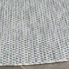 COURTYARD, GREY / NAVY, 5'-3" X 5'-3" Round, Area Rug, CY8521-36812-5R