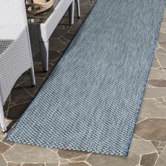 COURTYARD, NAVY / GREY, 2'-3" X 10', Area Rug, CY8521-36821-210