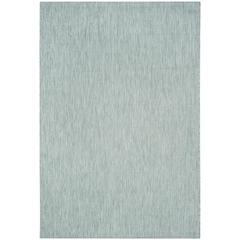 COURTYARD, AQUA / GREY, 6'-7" X 9'-6", Area Rug, CY8521-37121-6