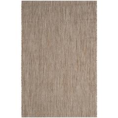 COURTYARD, NATURAL / BLACK, 4' X 5'-7", Area Rug, CY8521-37312-4