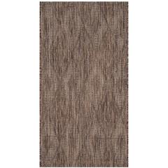 COURTYARD, BROWN / BROWN, 2' X 3'-7", Area Rug
