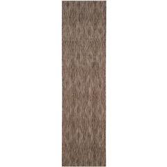 COURTYARD, BROWN / BROWN, 2'-3" X 8', Area Rug