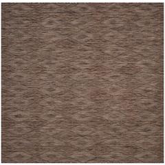 COURTYARD, BROWN / BROWN, 6'-7" X 6'-7" Square, Area Rug