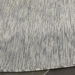 COURTYARD, GREY / GREY, 5'-3" X 5'-3" Round, Area Rug, CY8522-36811-5R