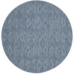 COURTYARD, NAVY / NAVY, 6'-7" X 6'-7" Round, Area Rug, CY8522-36822-7R