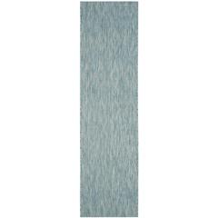 COURTYARD, AQUA / AQUA, 2'-3" X 8', Area Rug, CY8522-37122-28