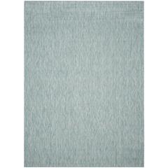 COURTYARD, AQUA / AQUA, 8' X 11', Area Rug, CY8522-37122-8