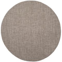COURTYARD, LIGHT BROWN, 6'-7" X 6'-7" Round, Area Rug