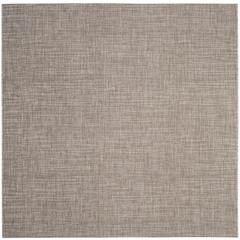 COURTYARD, LIGHT BROWN, 6'-7" X 6'-7" Square, Area Rug