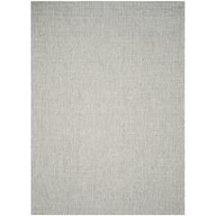 COURTYARD, GREY / TURQUOISE, 8' X 11', Area Rug
