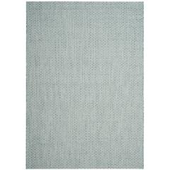 COURTYARD, LIGHT BLUE / LIGHT GREY, 5'-3" X 7'-7", Area Rug