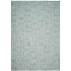 COURTYARD, LIGHT BLUE / LIGHT GREY, 6'-7" X 9'-6", Area Rug