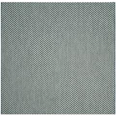 COURTYARD, TURQUOISE / LIGHT GREY, 6'-7" X 6'-7" Square, Area Rug