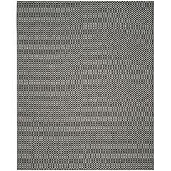 COURTYARD, BLACK / LIGHT GREY, 8' X 11', Area Rug